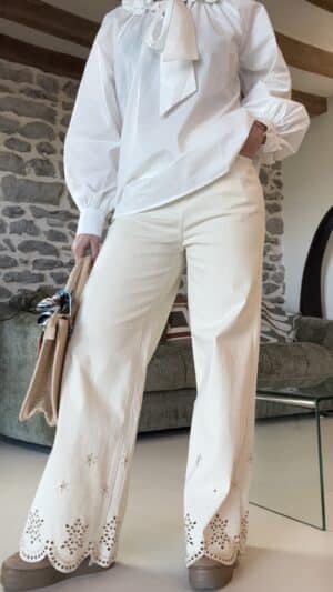 Pantalon Broderie