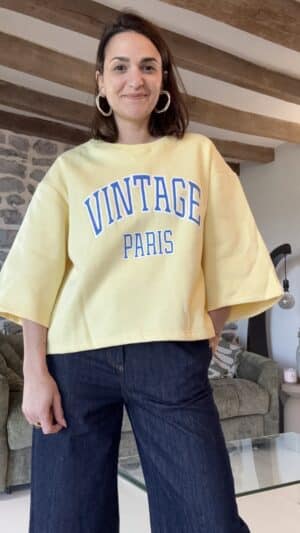 Sweat Vintage Jaune