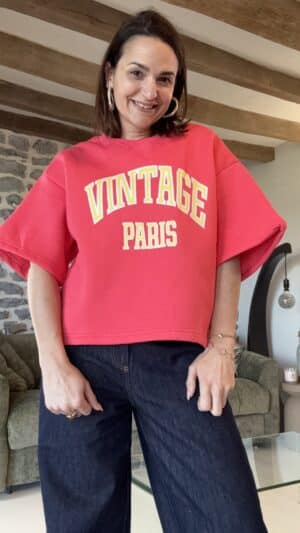 Sweat Vintage Corail