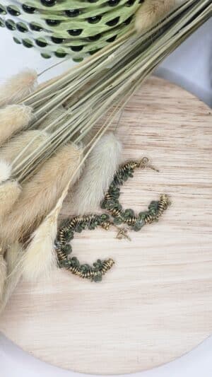 Boucles d&rsquo;Oreilles Cami Kaki