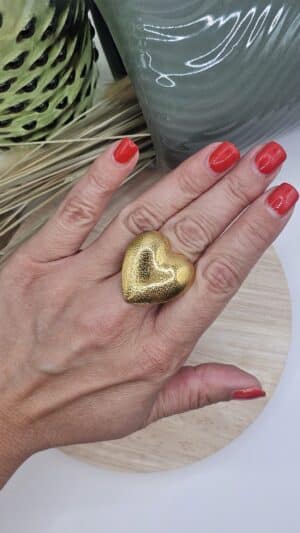 Bague Coeur Dorée