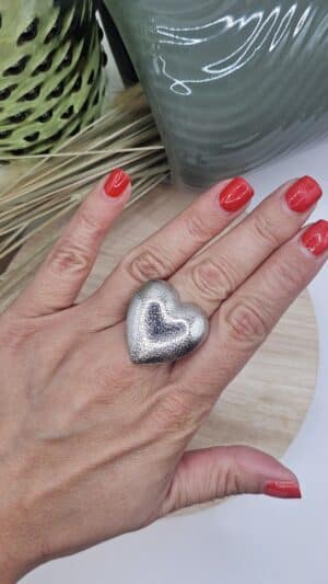 Bague Coeur Argentée